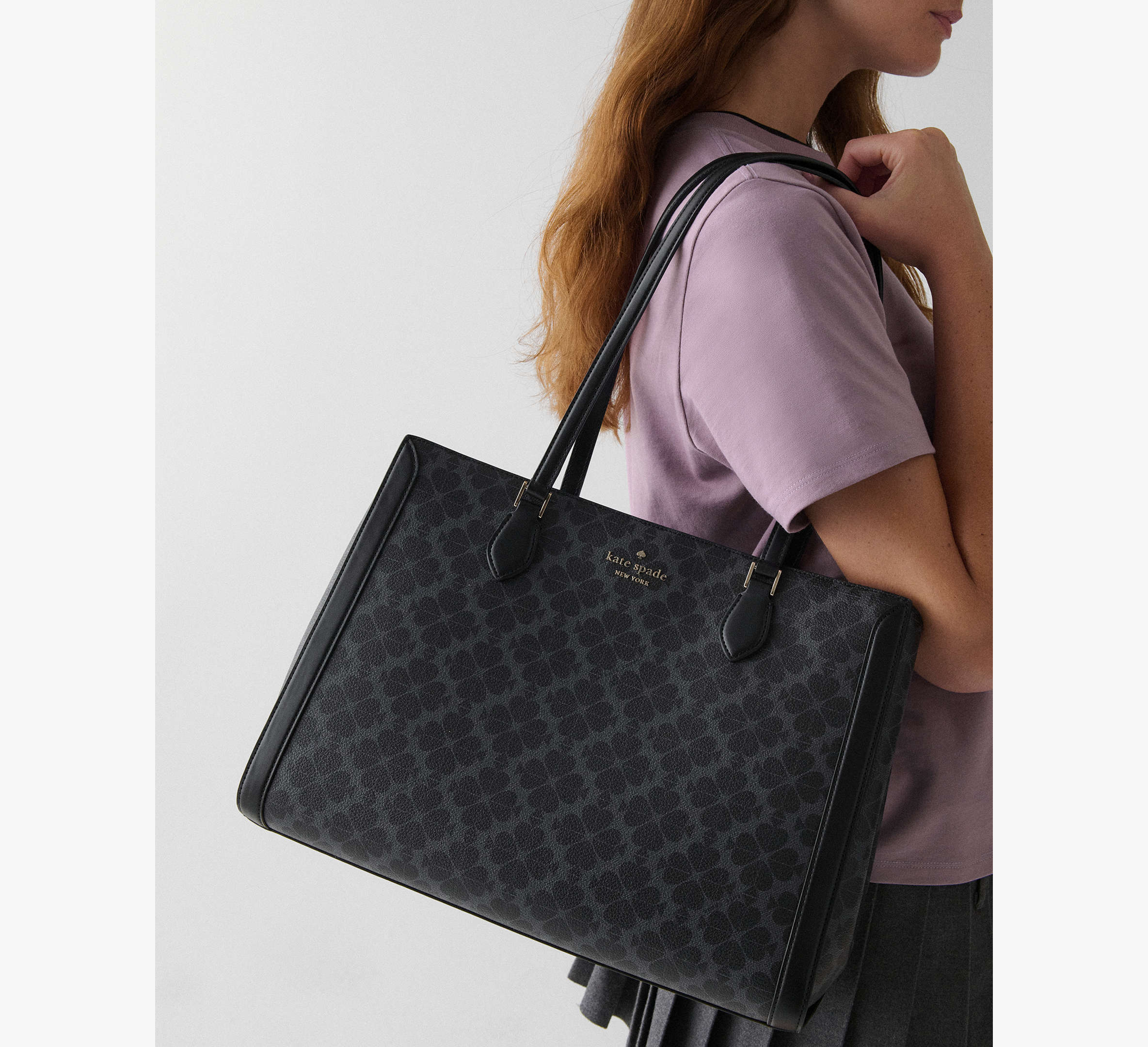 Signature Spade Flower East West Large Laptop Tote