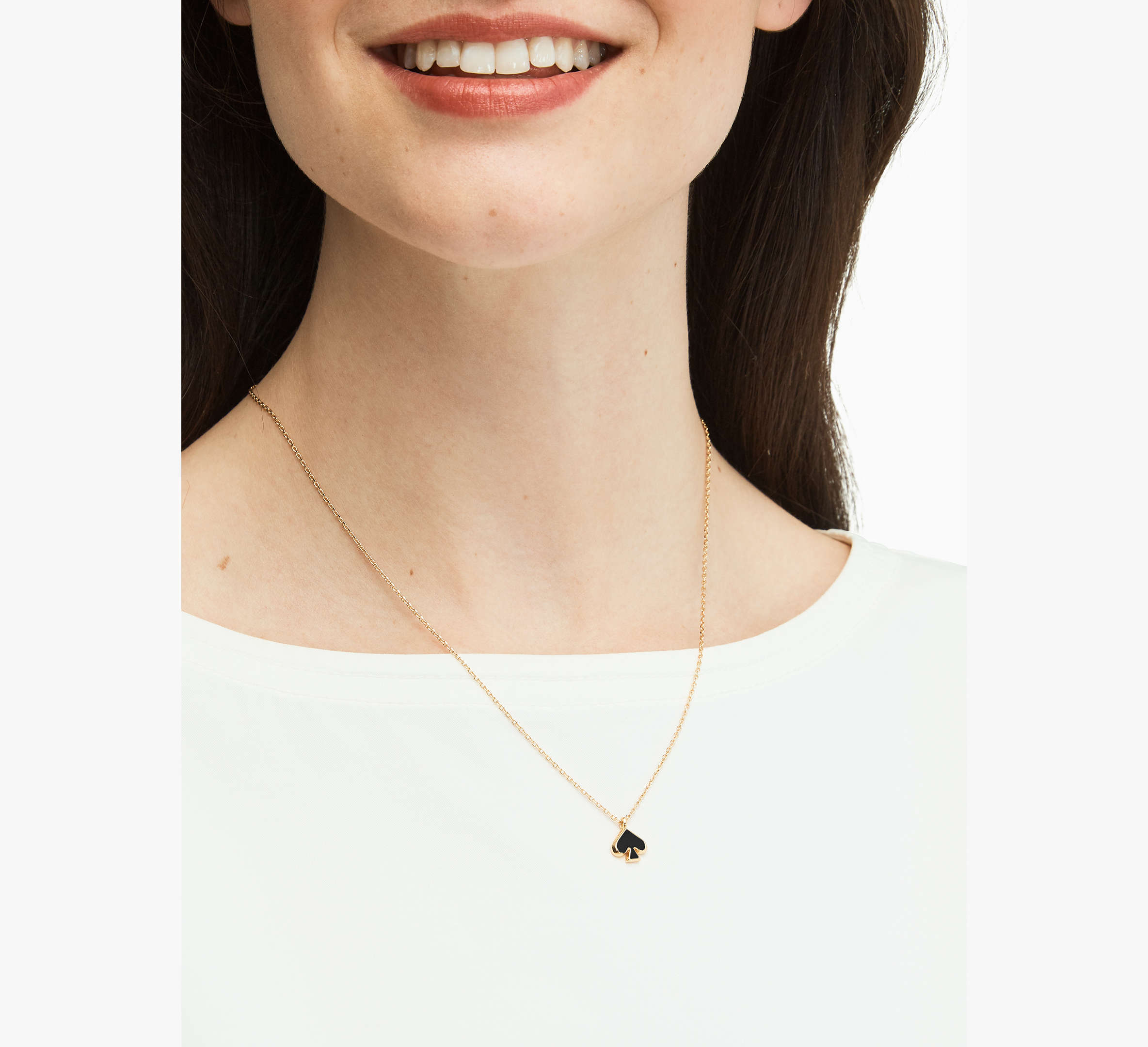 Everyday Spade Enamel Mini Pendant