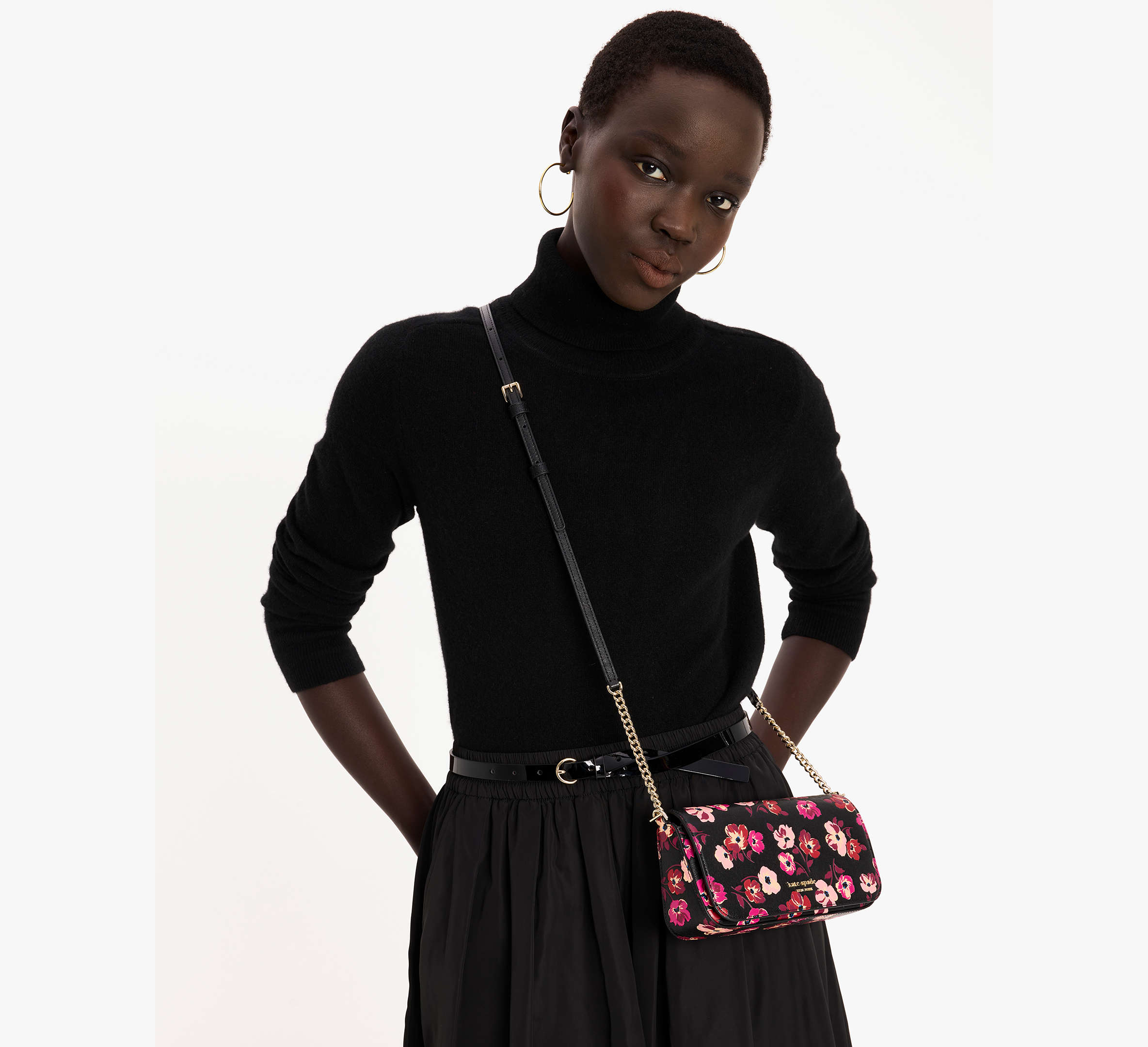 Devin Fall Poppies Flap Chain Wallet