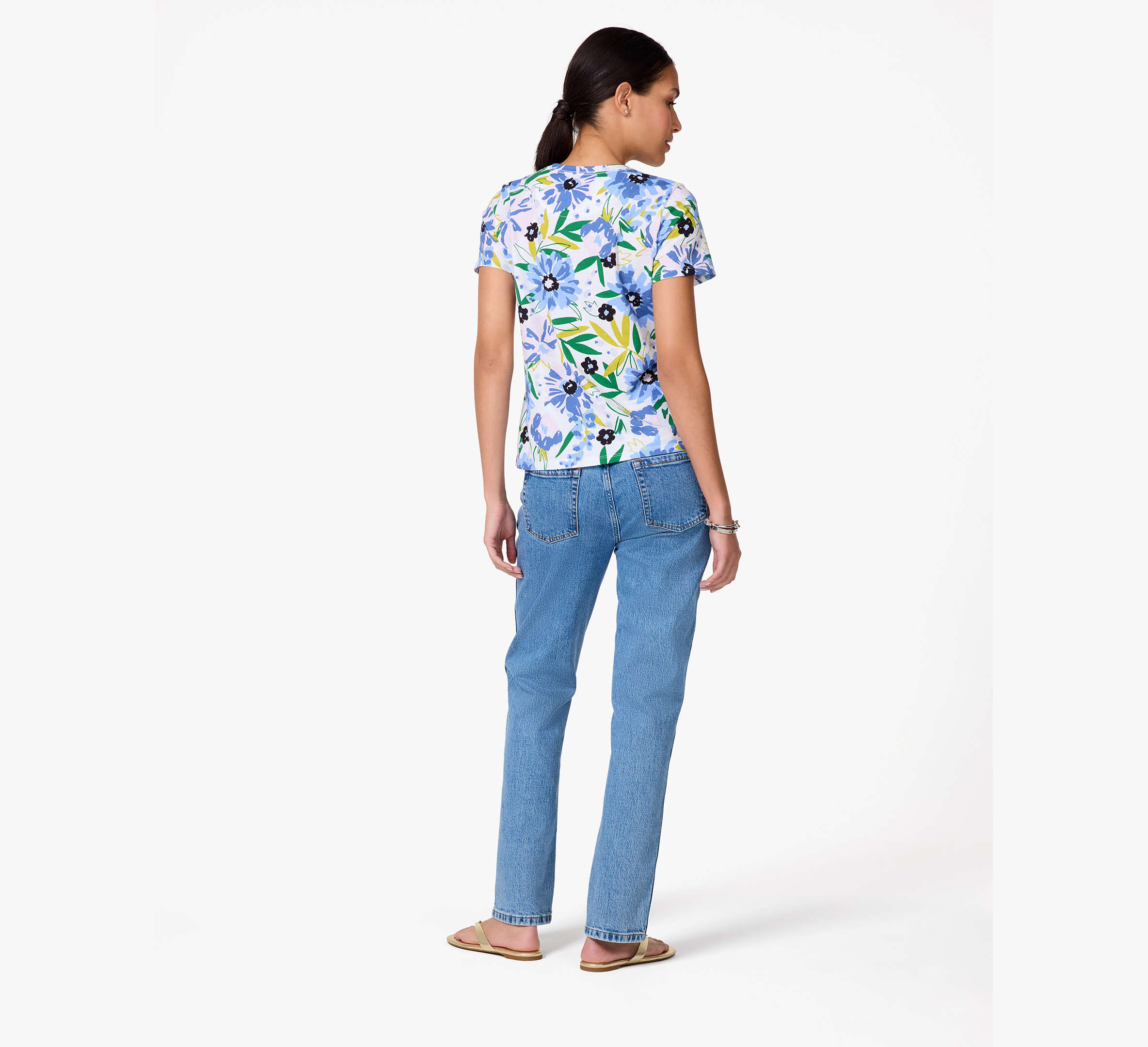 All Over Floral Print Tee