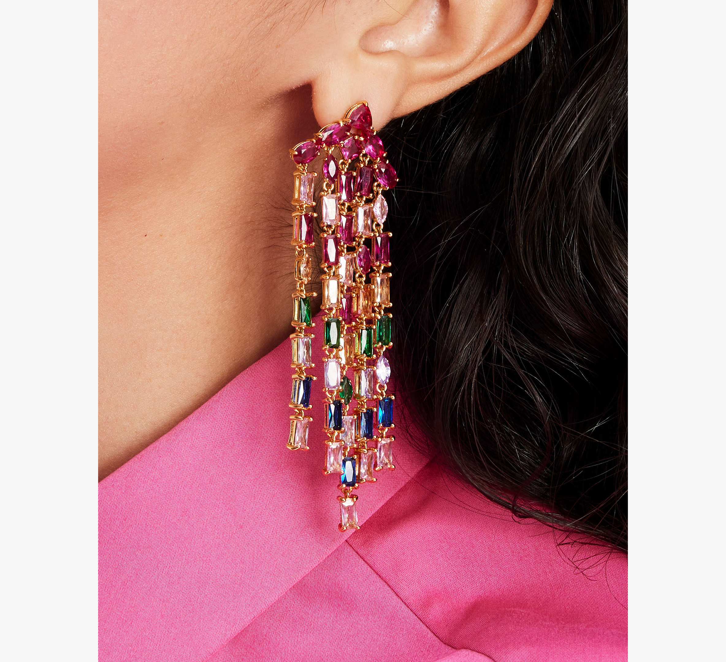 Showtime Fringe Statement Earrings