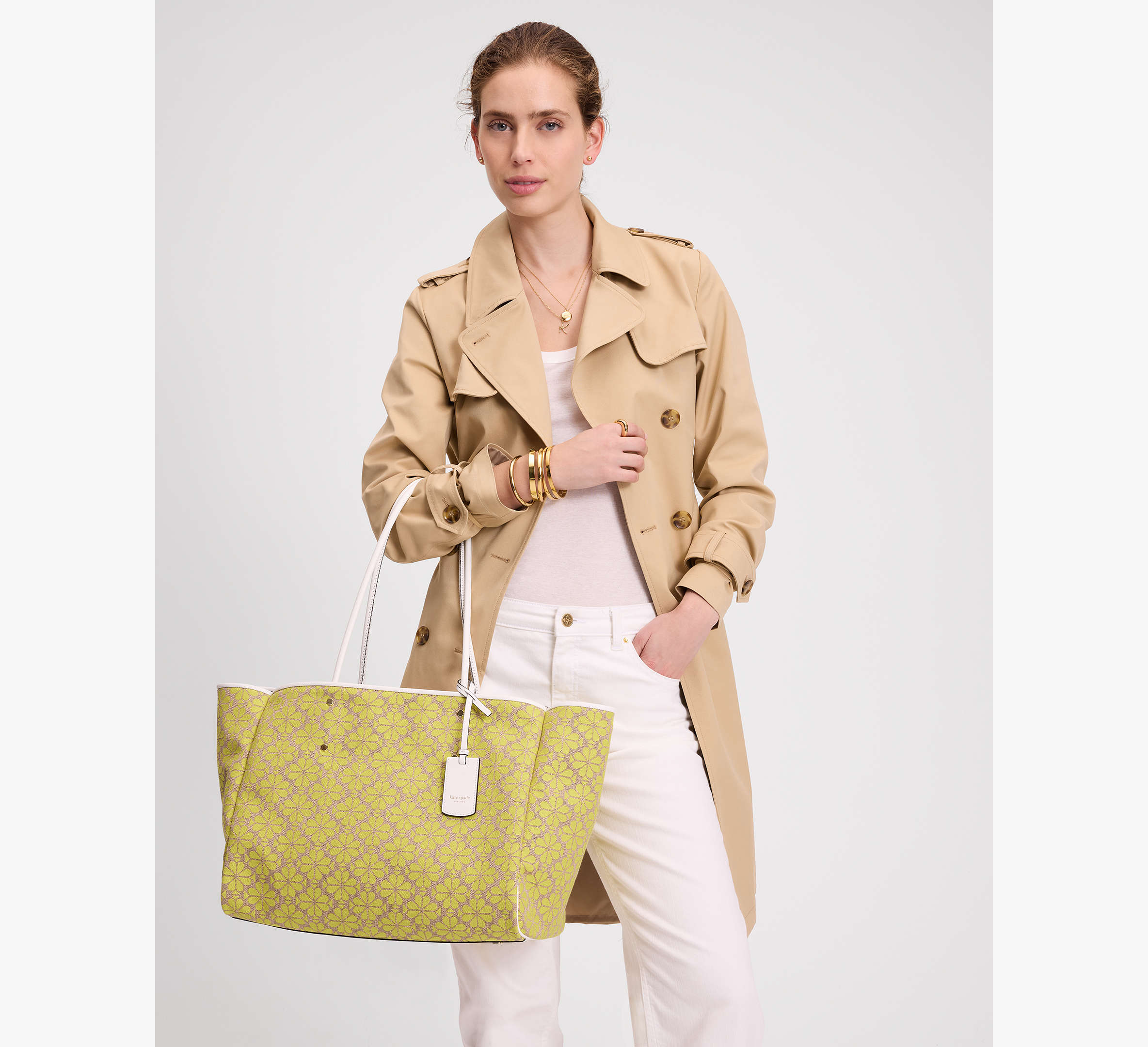 Spade Flower Jacquard Large Everything Tote