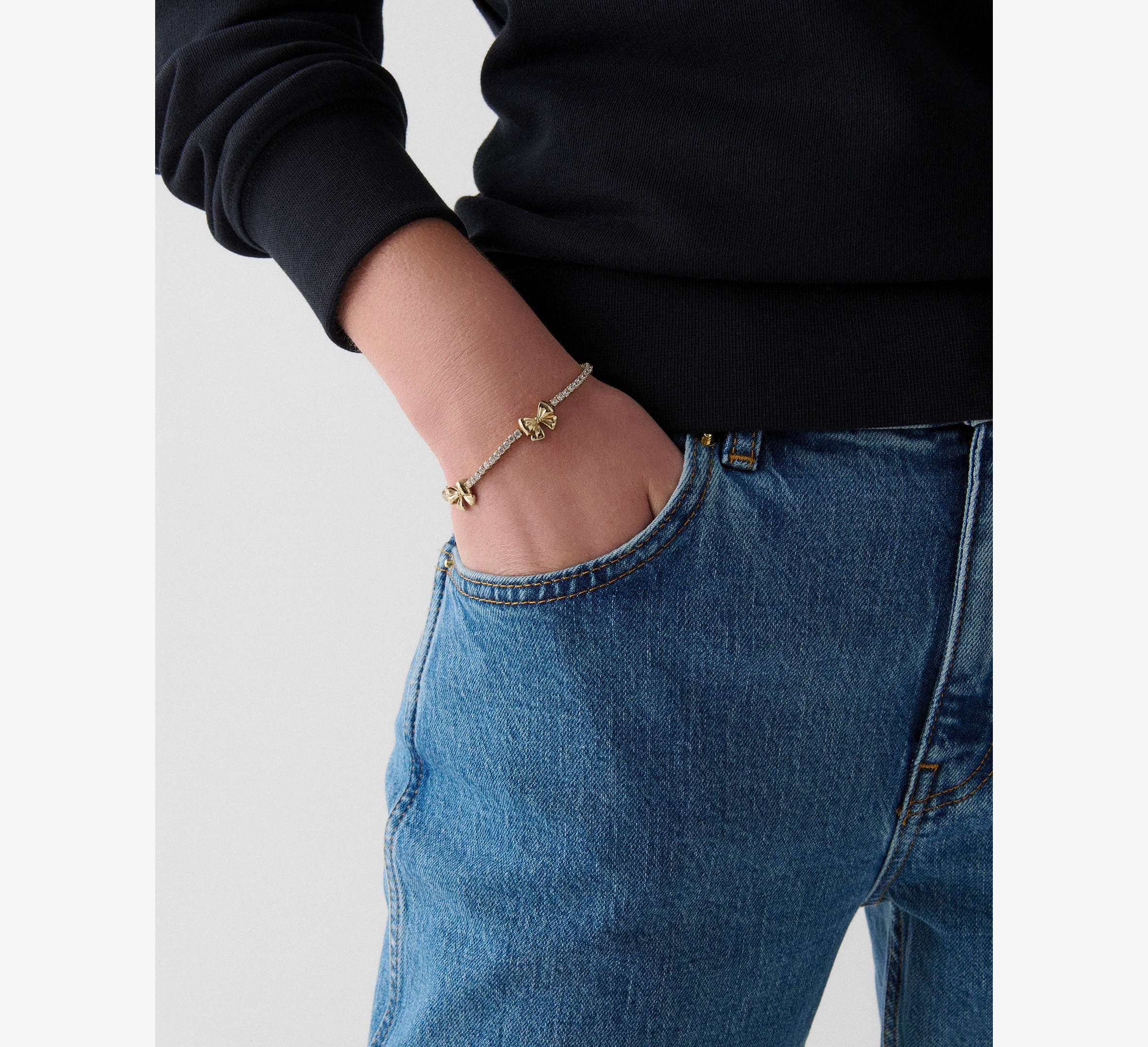 Bling And Bows Bow Tennis Bracelet