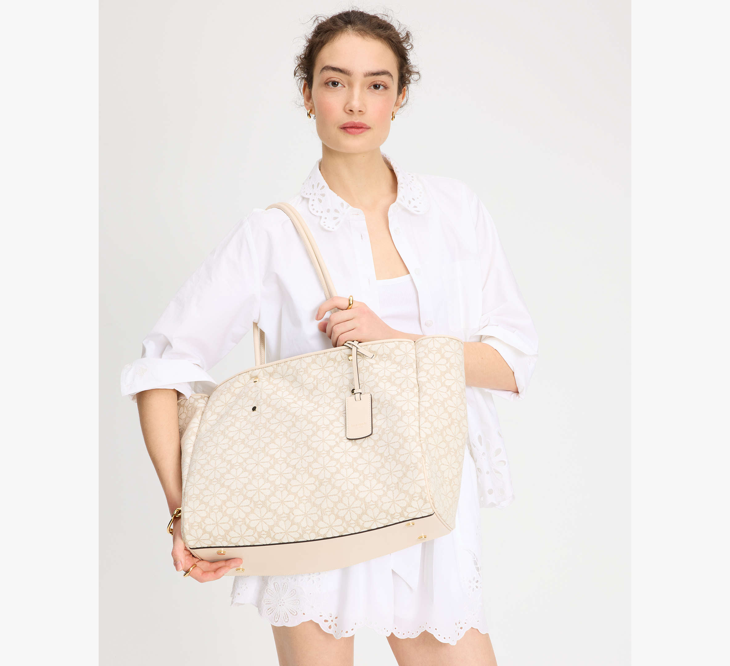 Spade Flower Jacquard Large Everything Tote