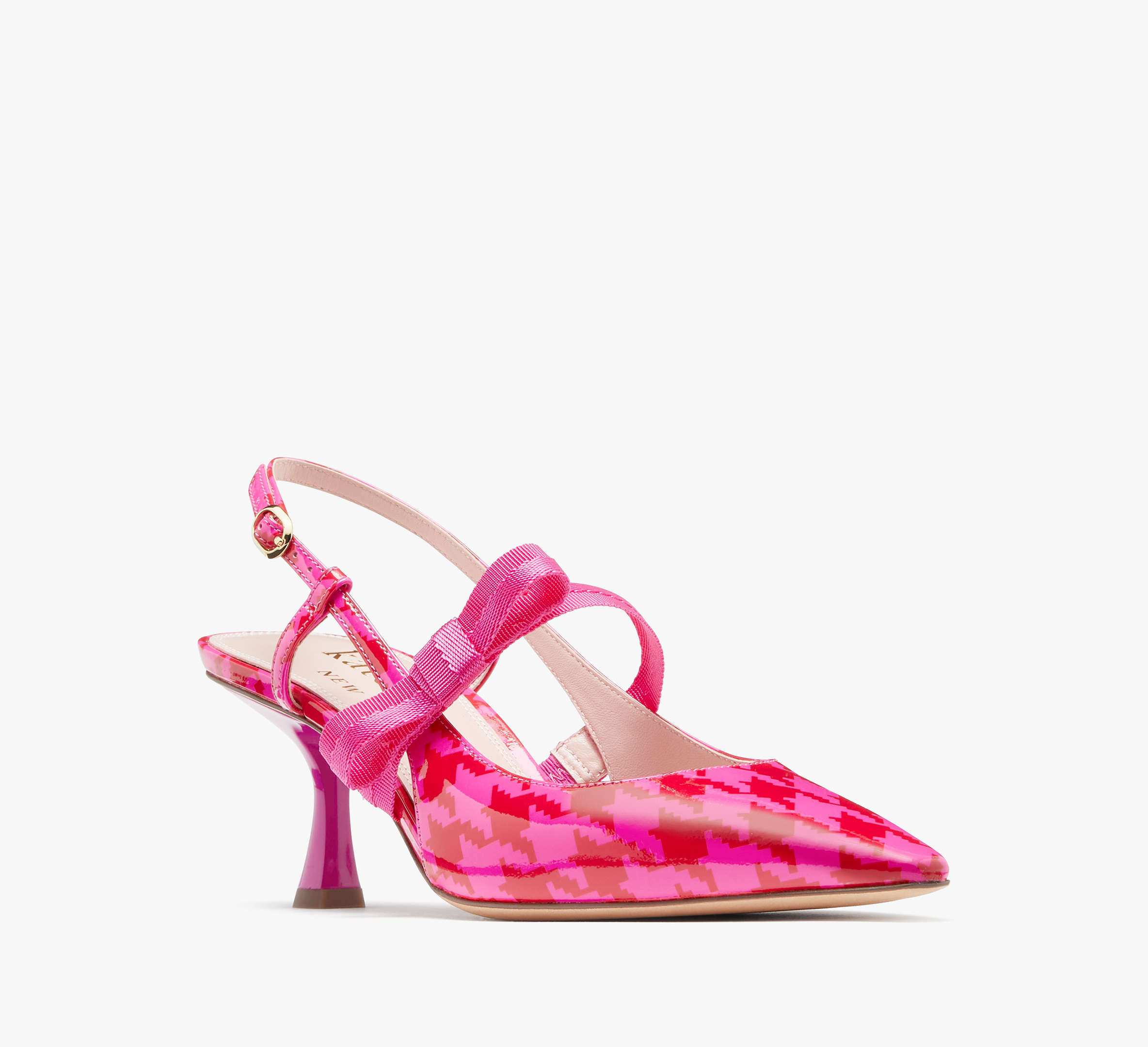 Maritza Houndstooth Slingback Pumps