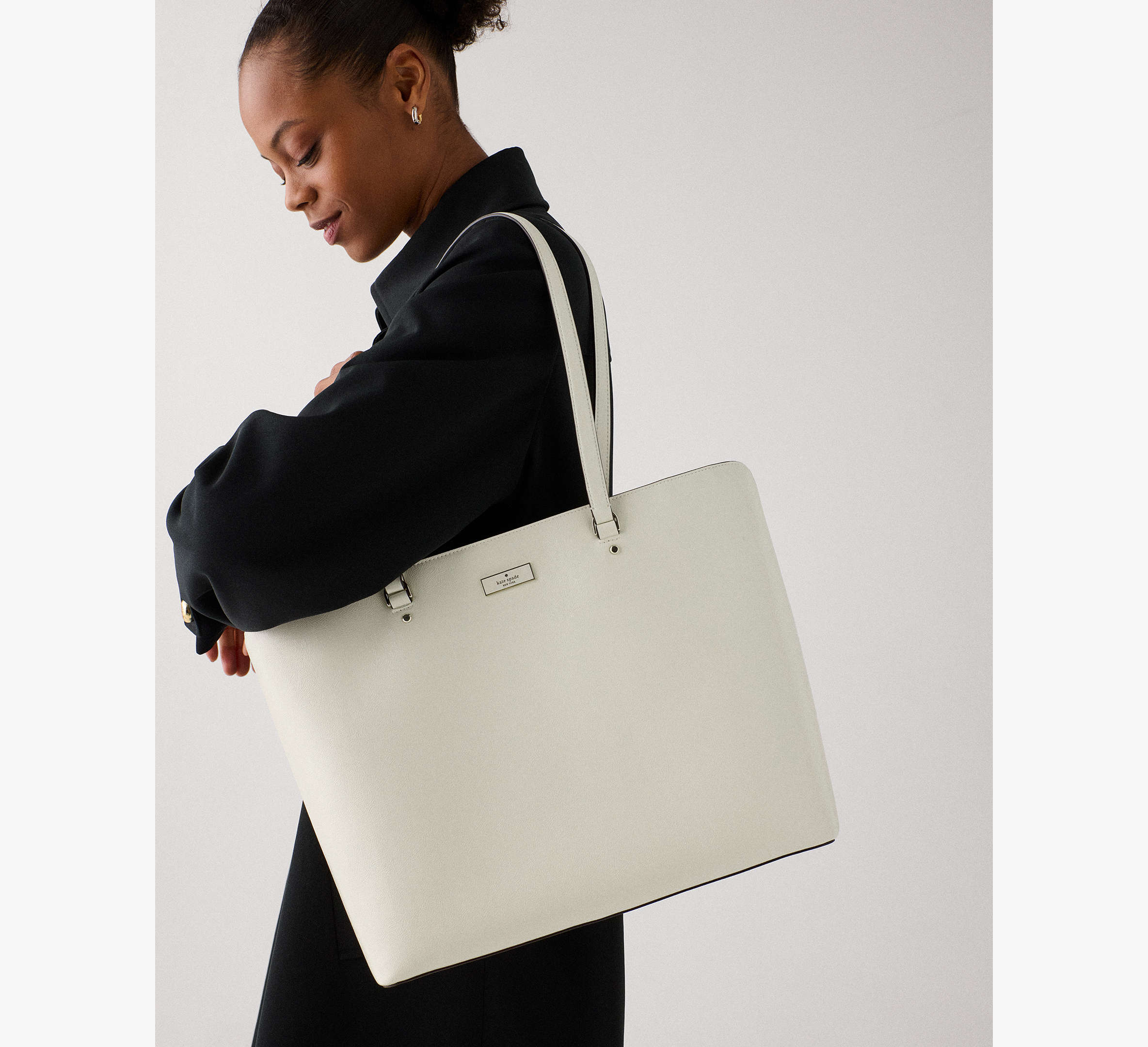 Bridget Crinkle Patent Large Tote