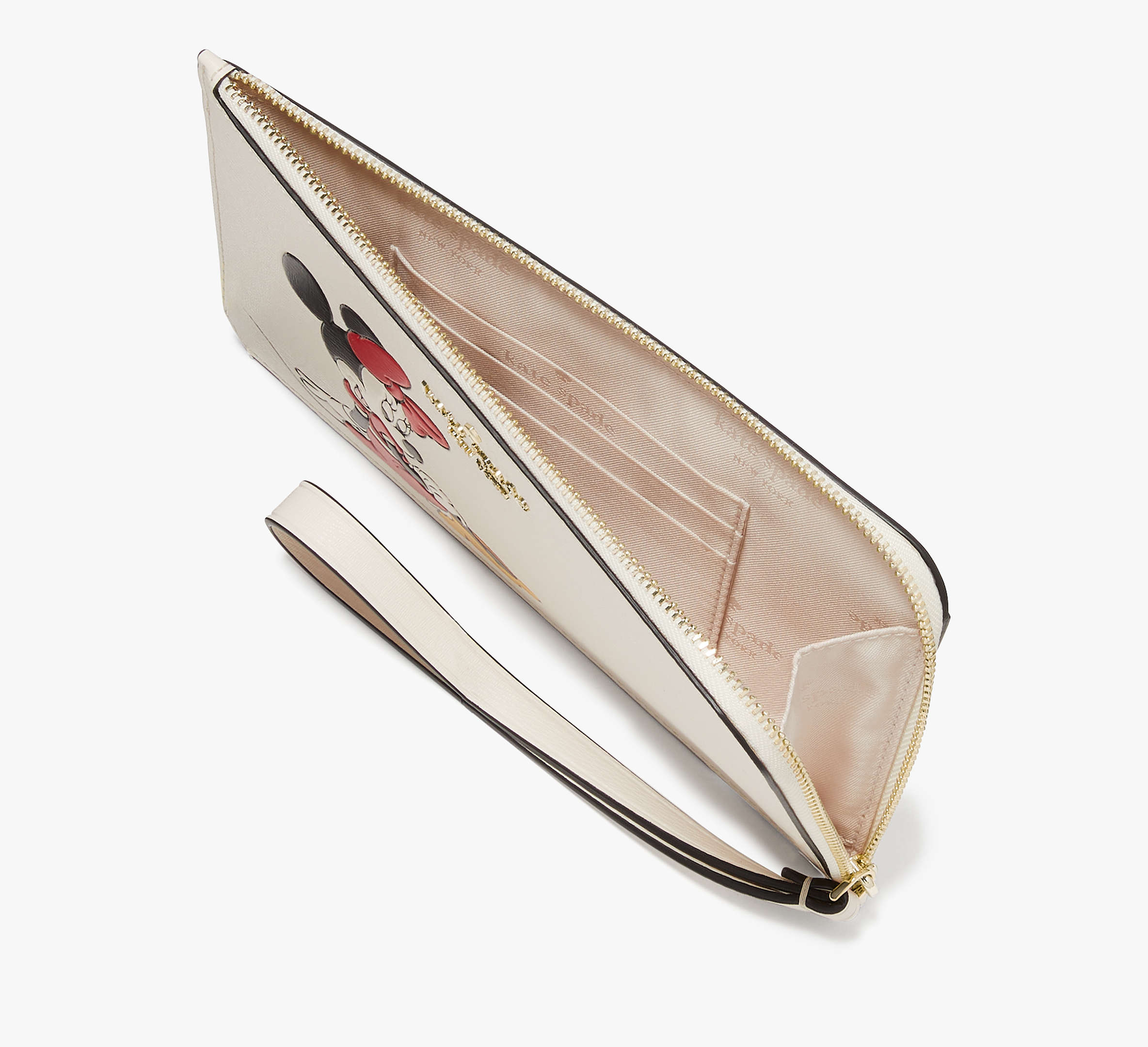 Disney X Kate Spade New York Minnie Medium L-zip Wristlet