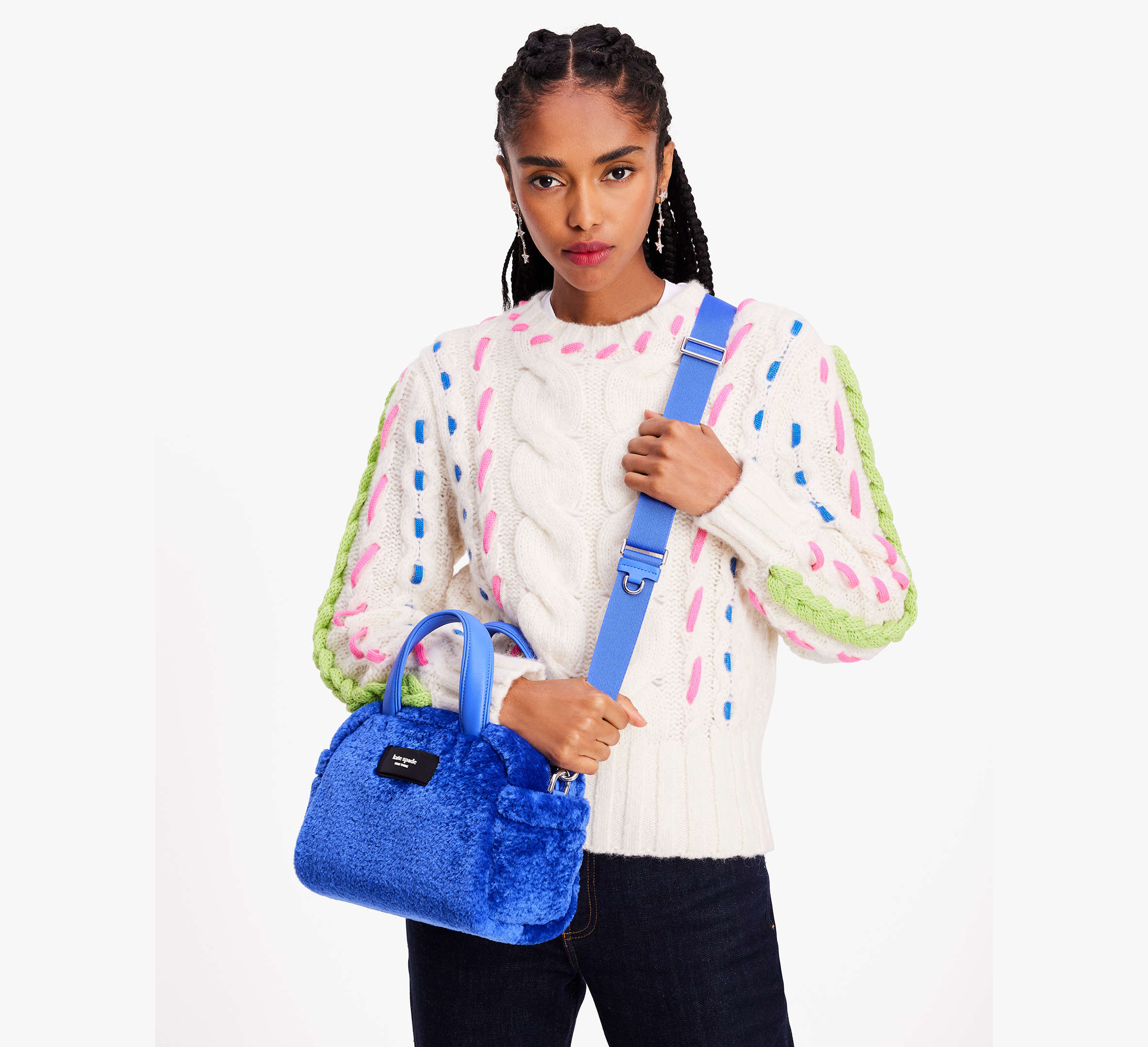 Apres Chic Faux Shearling Satchel