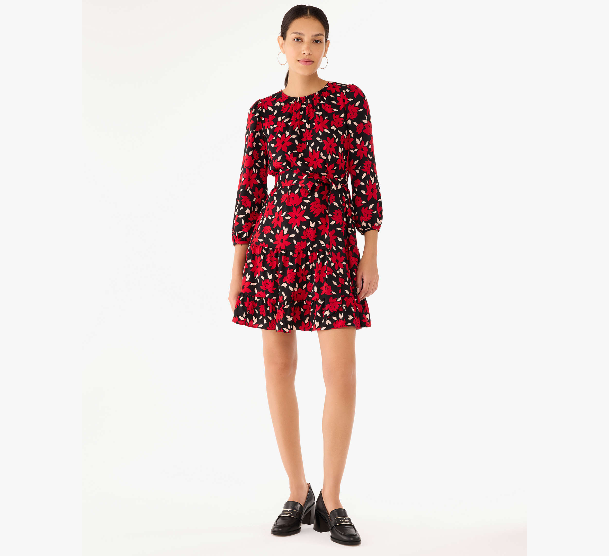 Winter Blooms Shift Dress