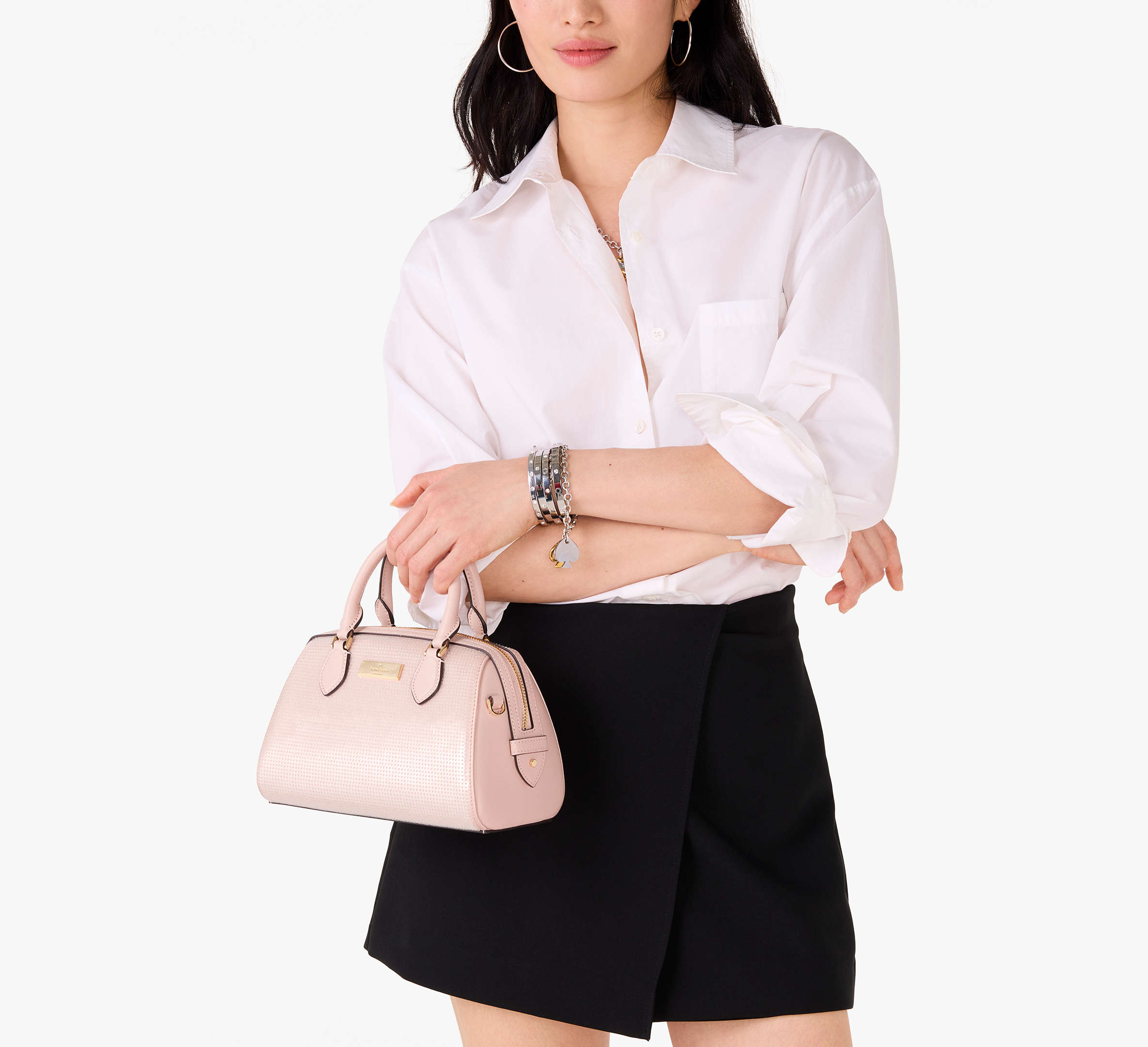 Madison Satin Sequin Small Dolly Duffle