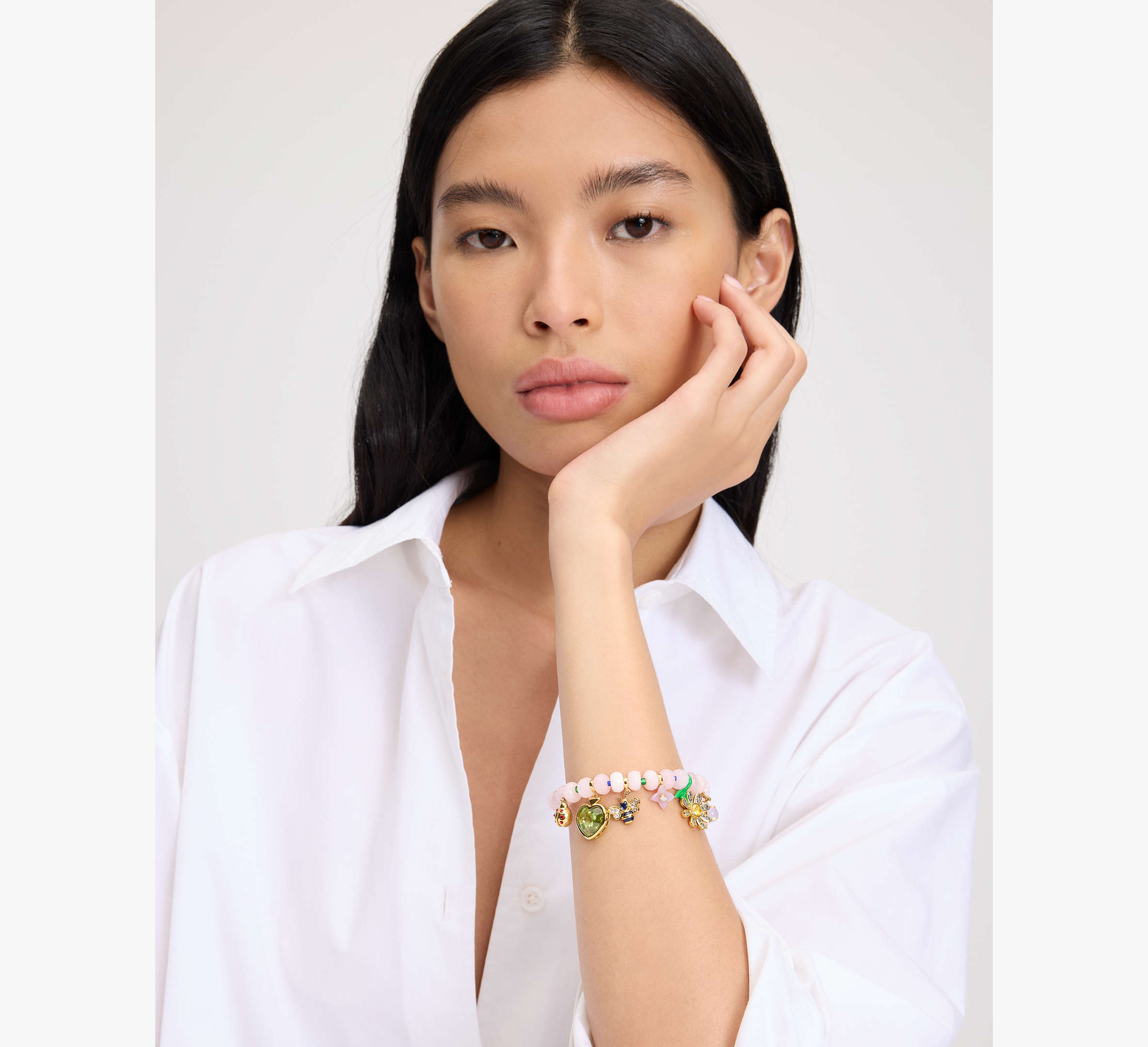 Garden Friends Beaded Charm Bracelet