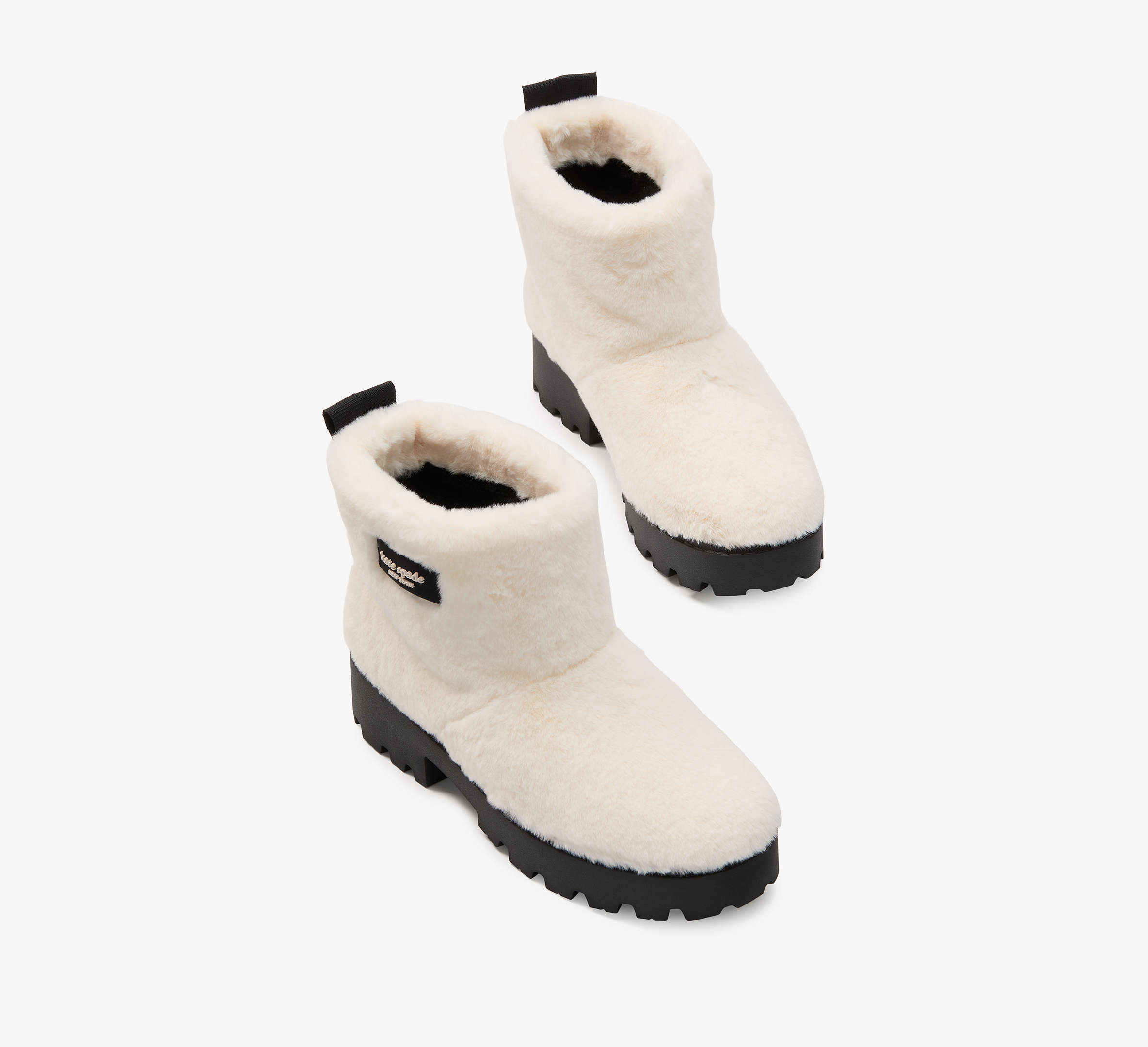Kate Spade Puffed Faux Fur Pull-on Booties