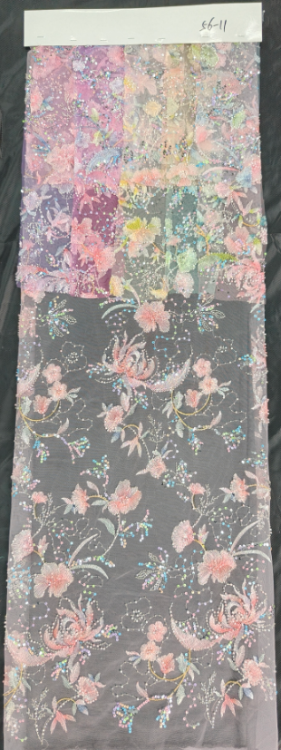 56-11 Broderie de perles et de tubes à double perles monoplace + impression positionnelle