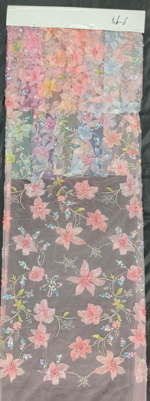 56-6 Broderie de perles et de tubes à double perles monoplace + impression positionnelle