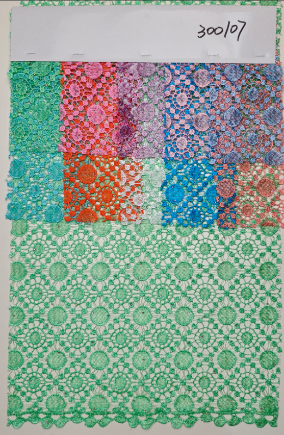 300107 guipure unique crystal