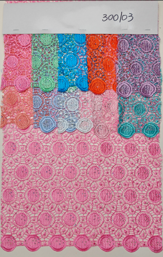 300103 guipure unique crystal