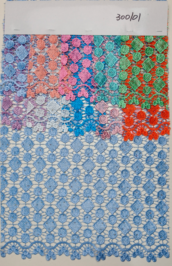 300101 guipure unique crystal