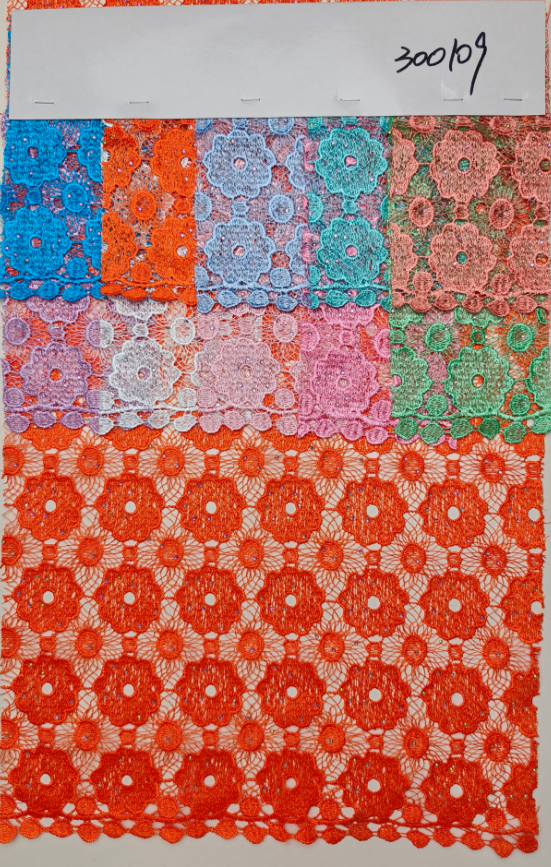 300109 guipure unique crystal