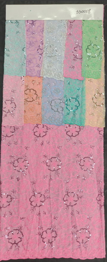 330008 chiffon unique perlage