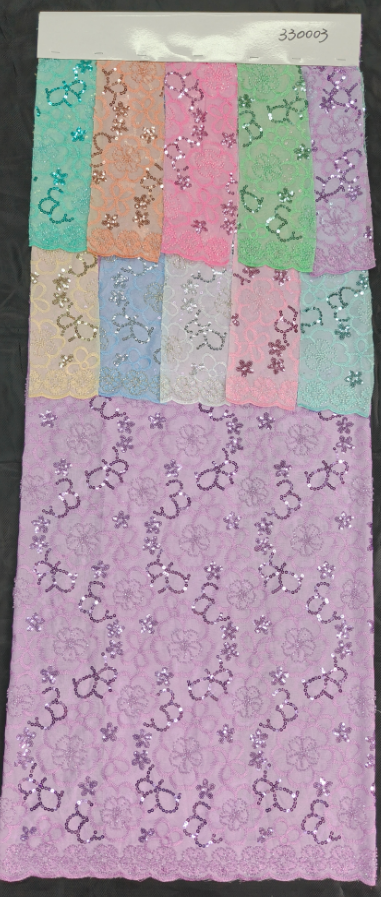 330003 chiffon unique perlage