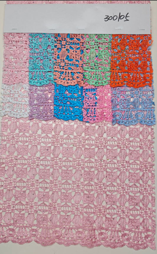 300105 guipure unique crystal