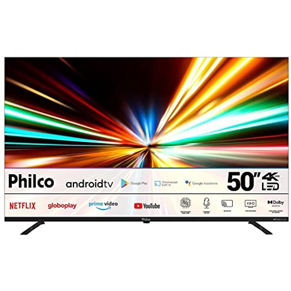 Smart Tv 50 Uhd 4k Philco PTV50G10AG11SK Android Tv - Bivolt