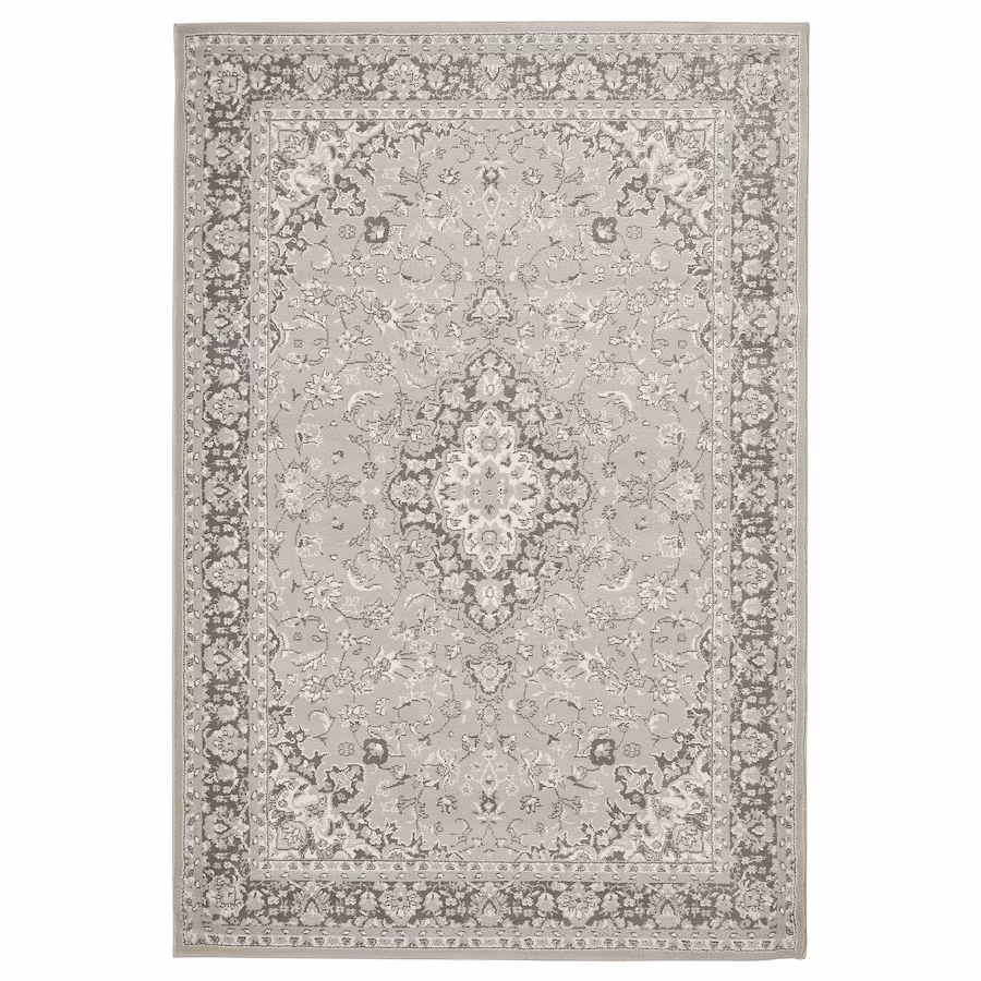 IKEA  VEDBÄK  Rug, low pile, light gray, 6 ' 7 