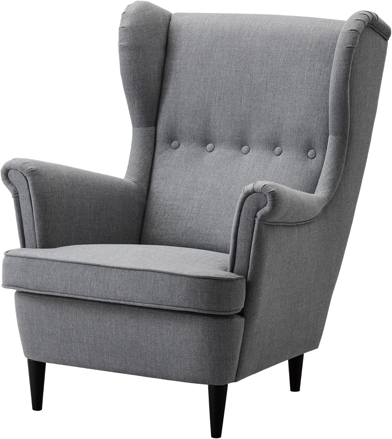 IKEA STRANDMON Wing Chair, Nordvalla Dark Grey