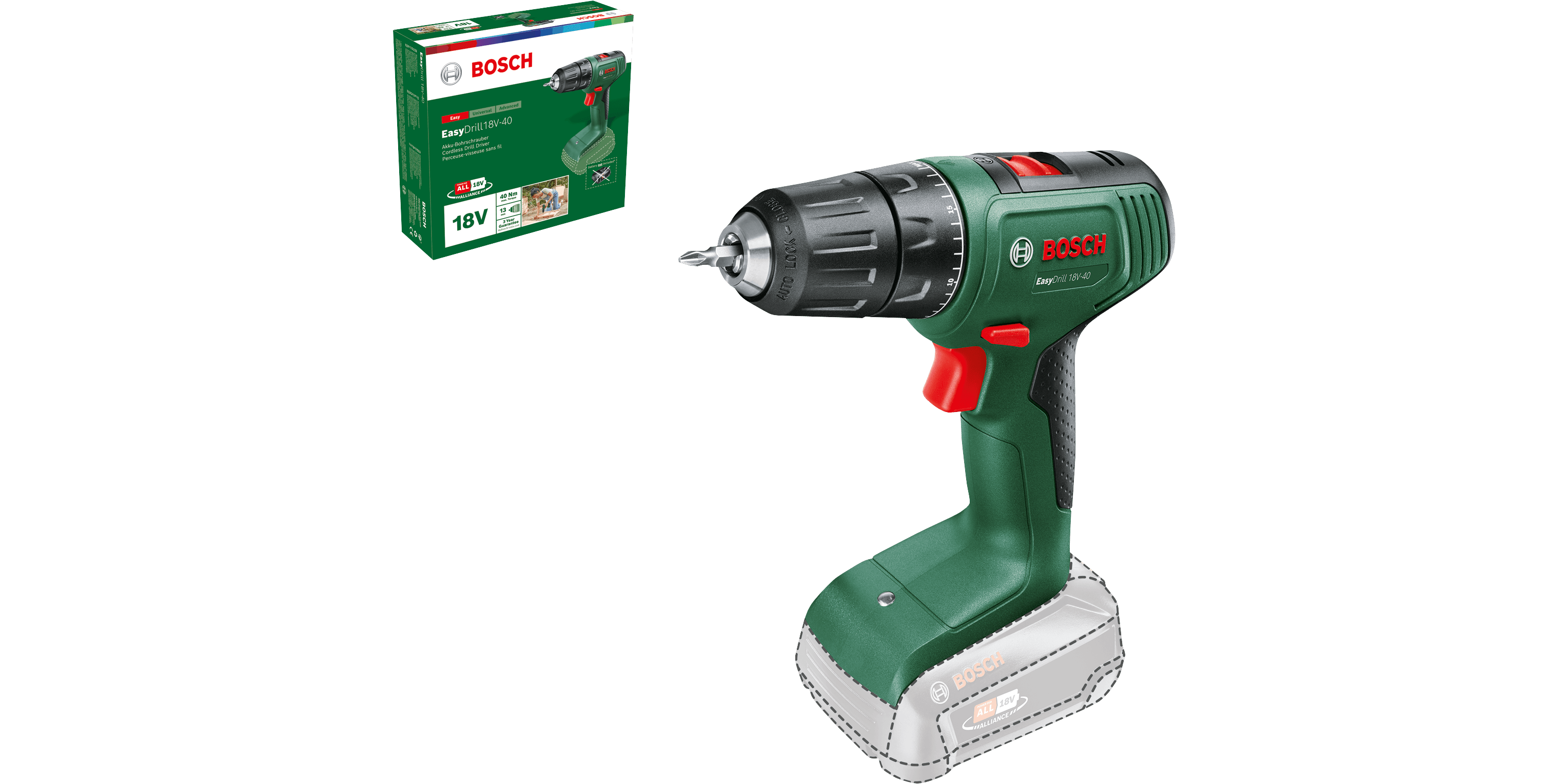 EasyDrill 18V-40- Without battery | Without charger