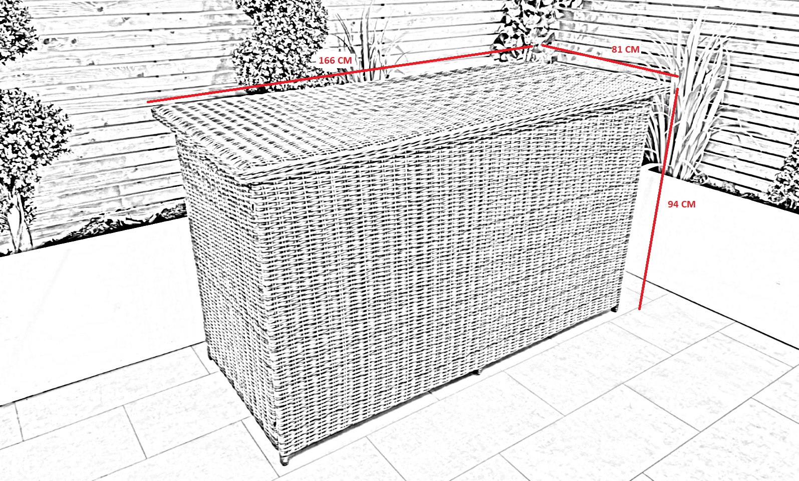 Chimes - Stone Grey Large Storage Box