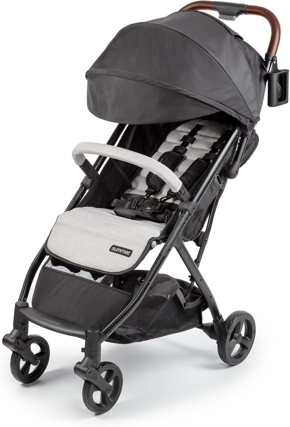 Ingenuity 3Dquickclose CS+ Compact Fold Stroller – Lightweight Stroller with Oversized Canopy, Extra-Large Storage and Compact Fold