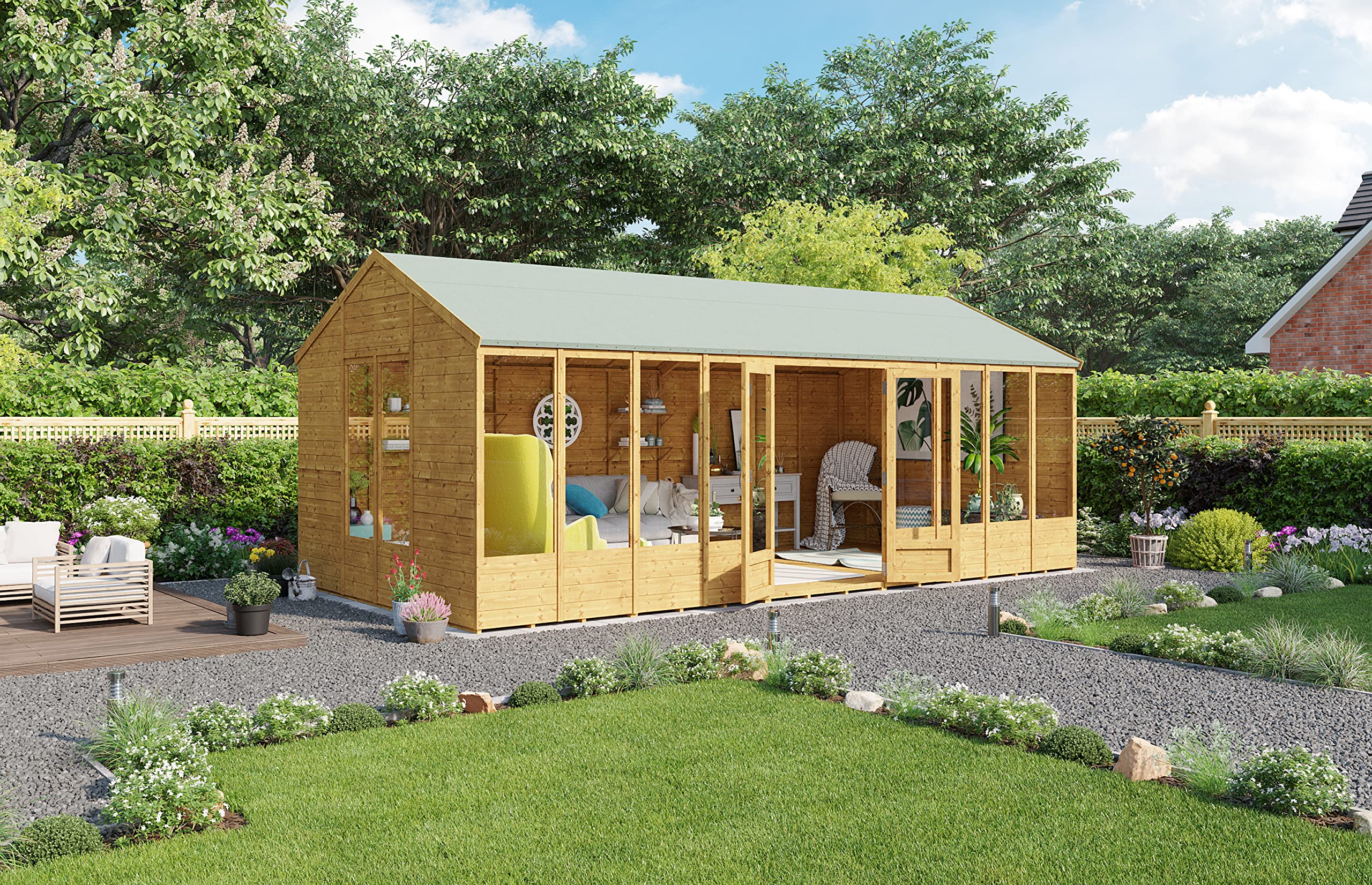 BillyOh Petra 20x10 Reverse Apex Summer House Shed