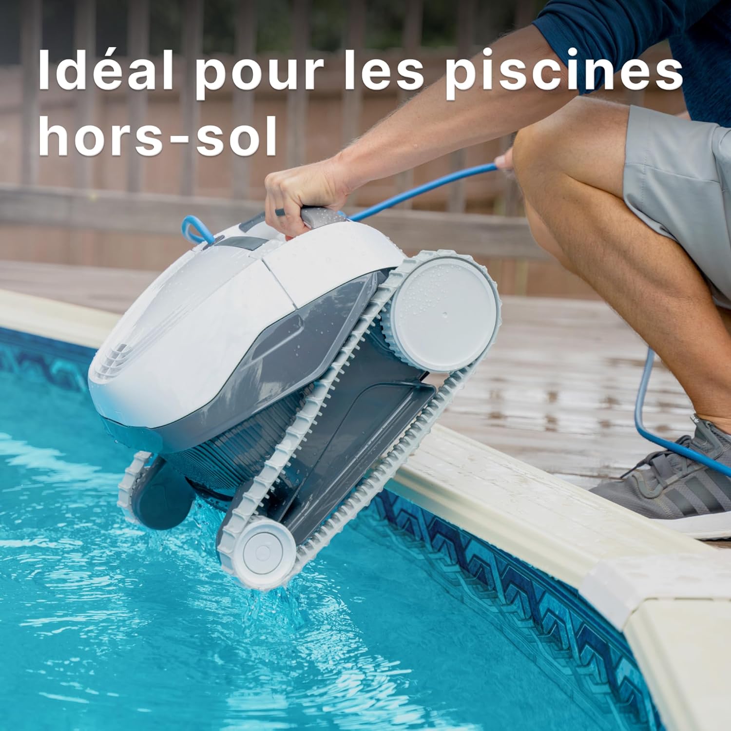 Dolphin E10 Electric Pool Cleaner Robot - Bottom Cleaning, Above Ground Pools up to 8 meters in Length