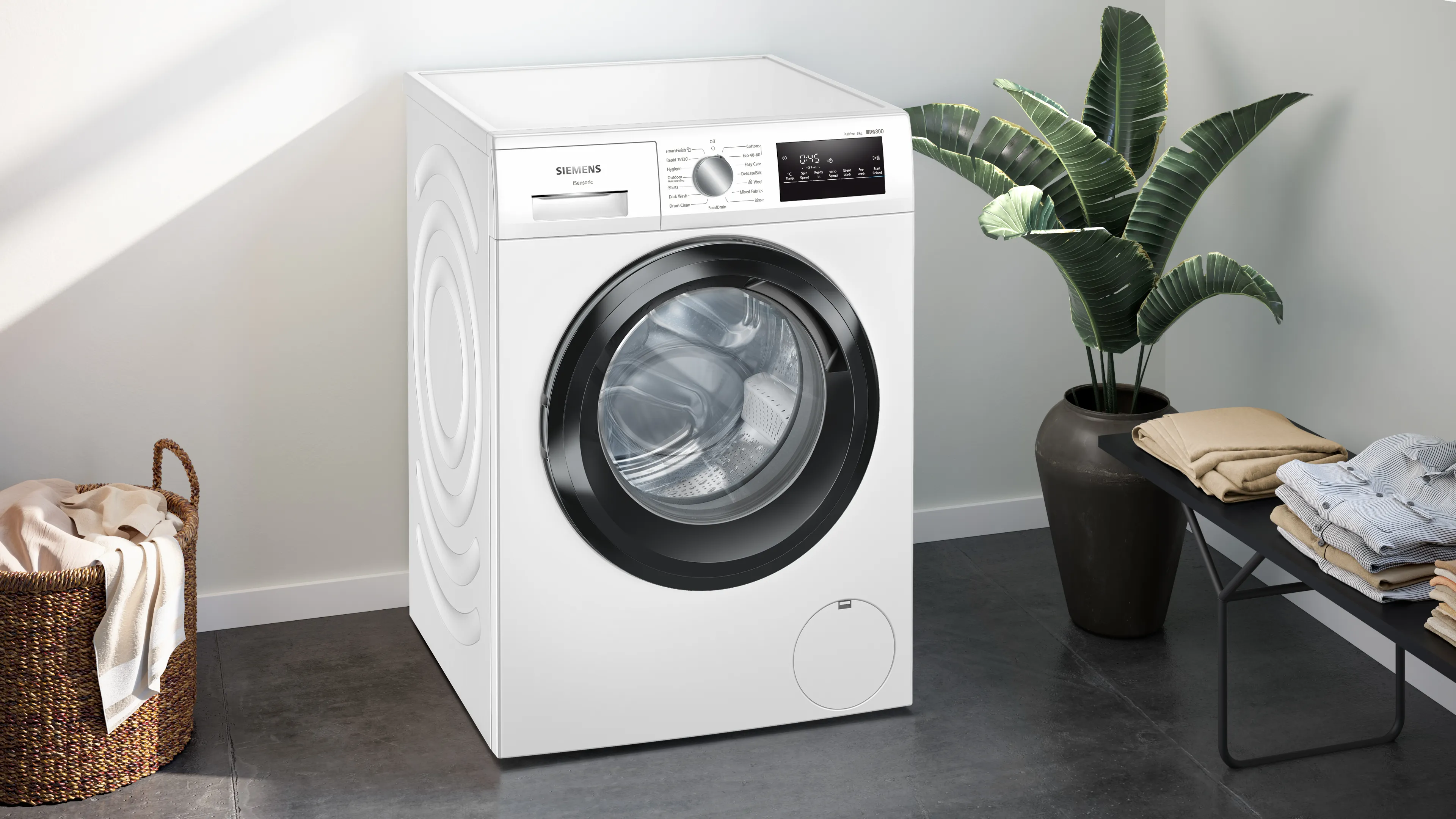 SIEMENS WM14N208GB IQ300 Washing machine, front loader 8 kg 1400 rpm