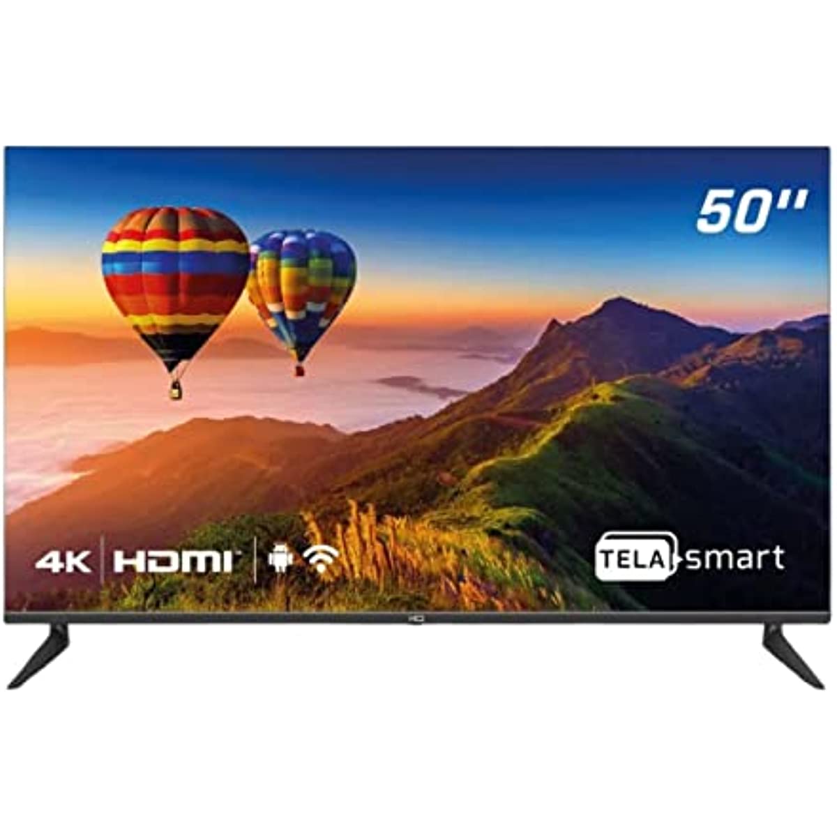 Smart TV LED 50 4K HQ Conversor Digital Externo 3 HDMI 2 USB WI-FI Android 11 Design Slim