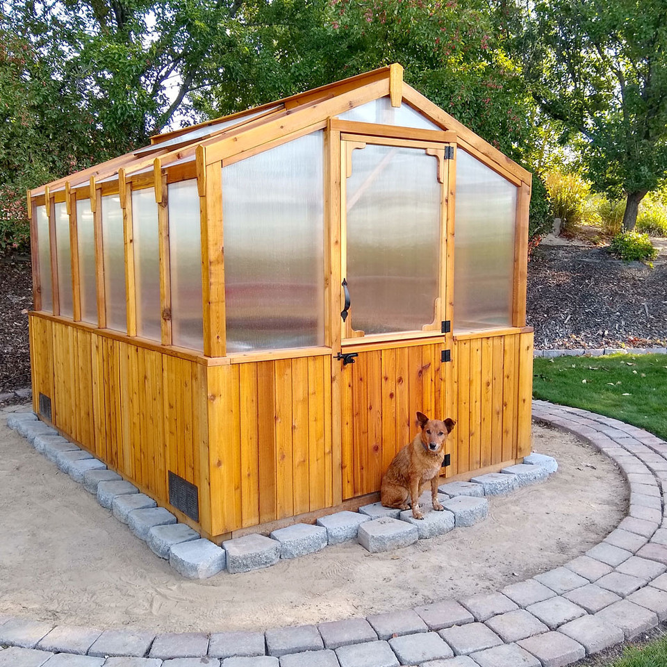 Eartheasy 8' x 12' Cedar Greenhouse