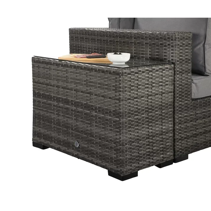 Berniss Wicker 8 - Person Garden Lounge Set with Cushions