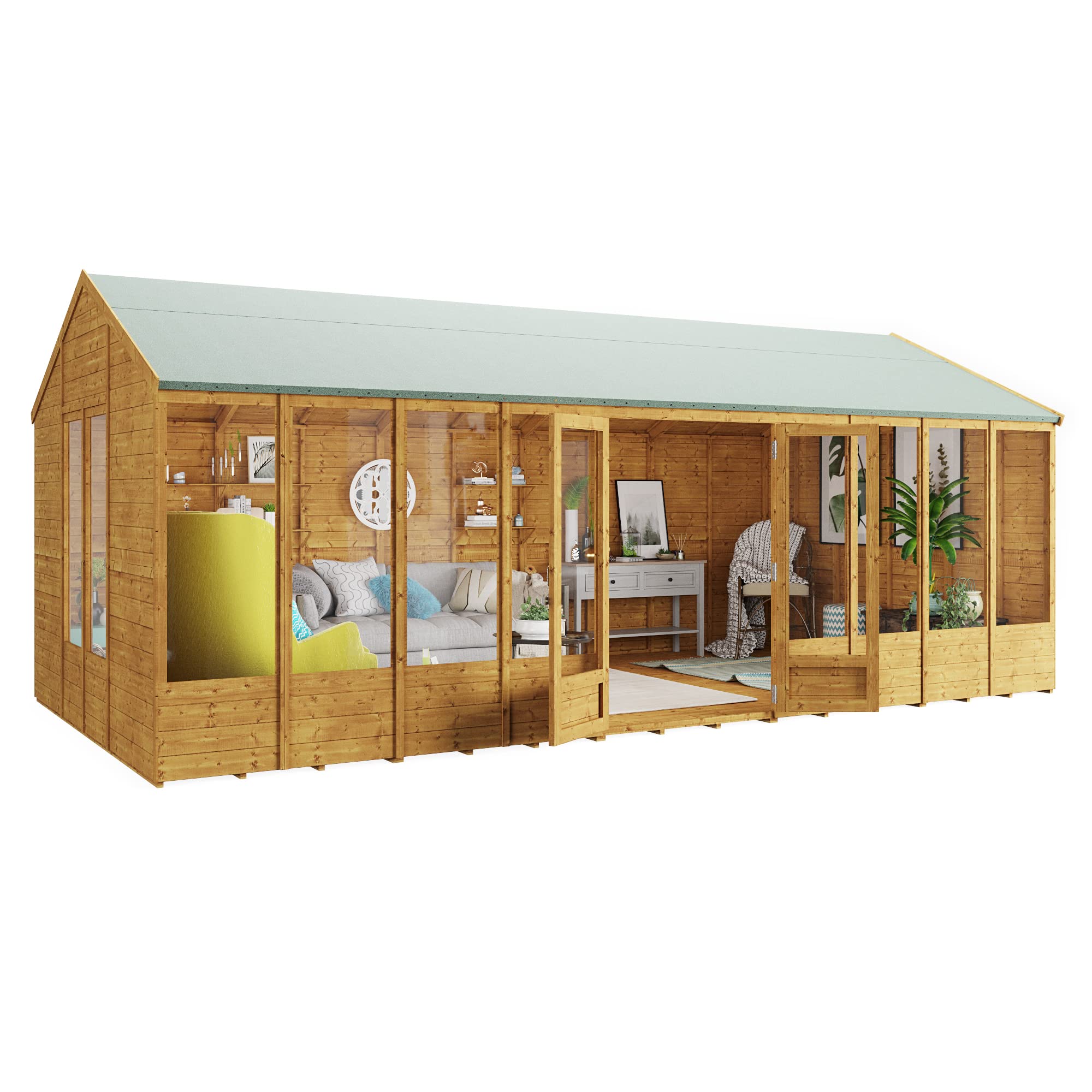 BillyOh Petra 20x10 Reverse Apex Summer House Shed