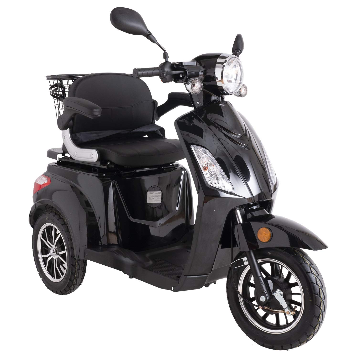 Black ZT500 Electric Mobility Scooter 3 Wheeled