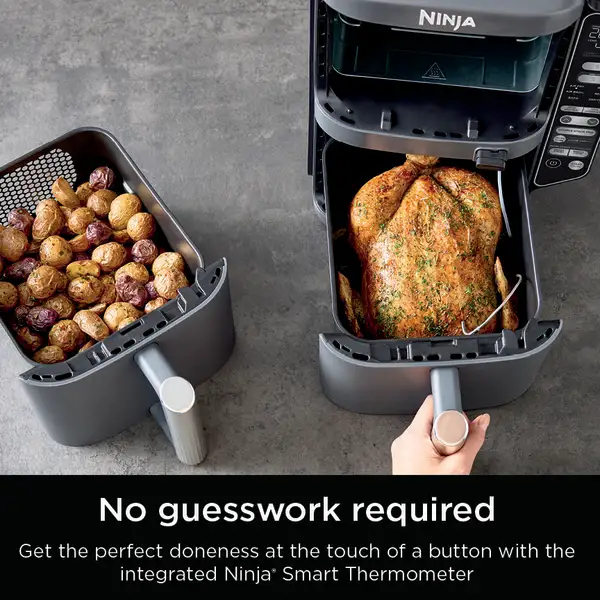 Ninja® DoubleStack™ 2 Basket 10 QT Air Fryer With Smart Thermometer