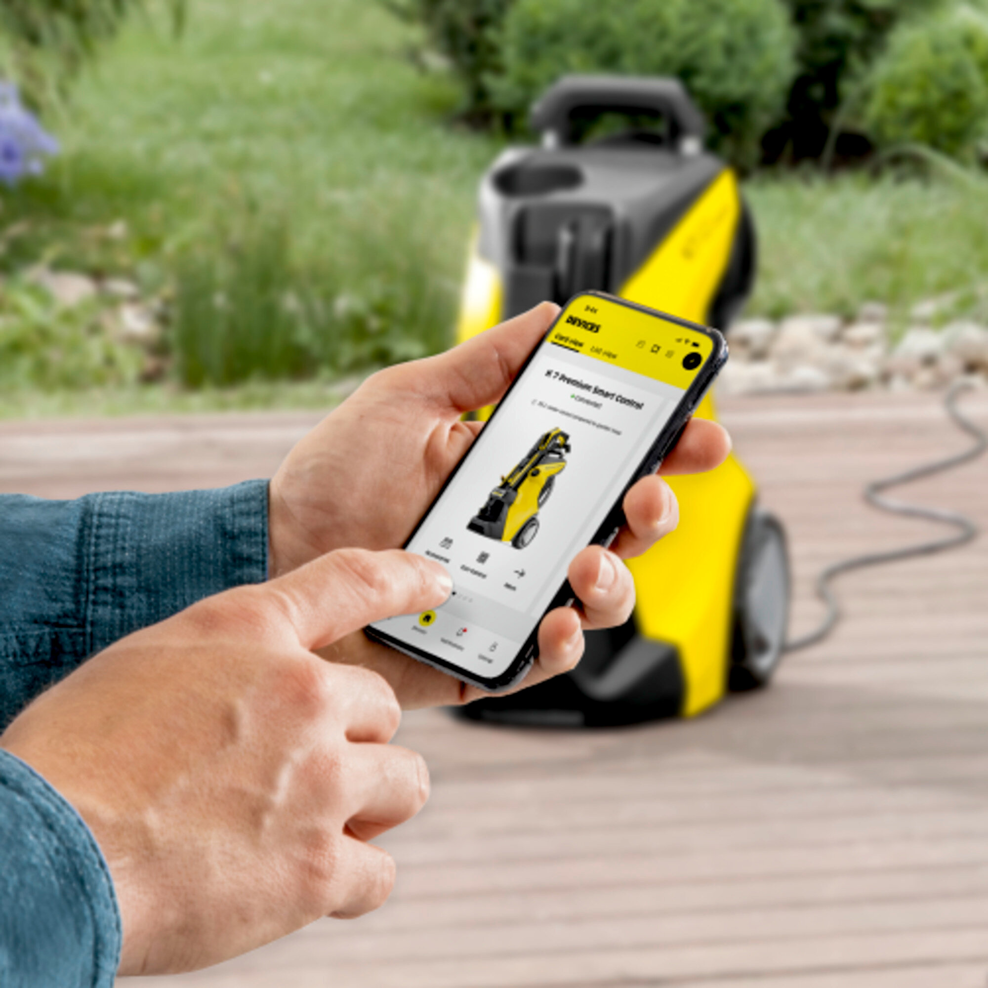Pressure washer K 7 Premium Smart Control Flex: Connects to the Home & Garden app via Bluetooth