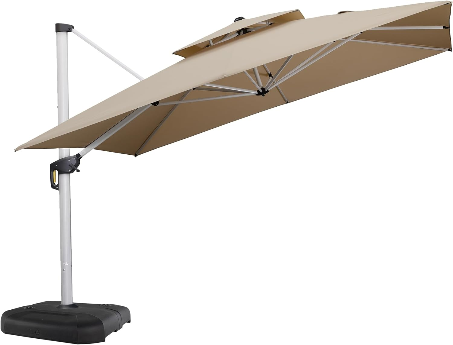 14pieds Solar-powered LED parasol