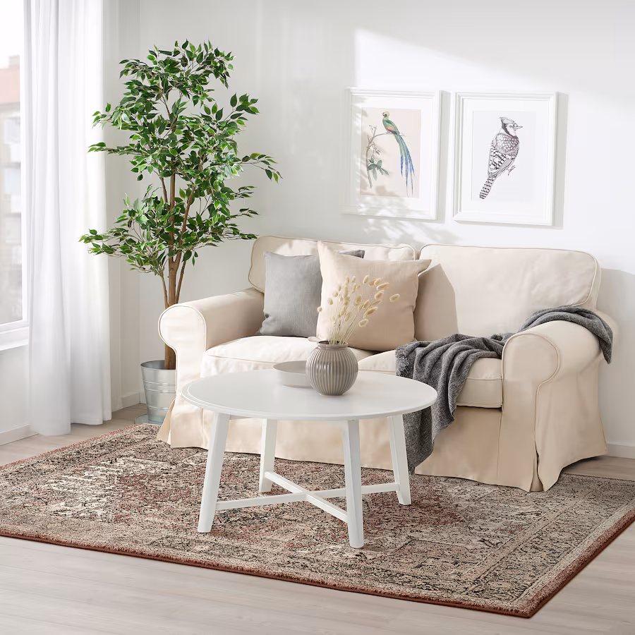 IKEA  GADBJERG  Rug, low pile, red-pink, 5 ' 3 