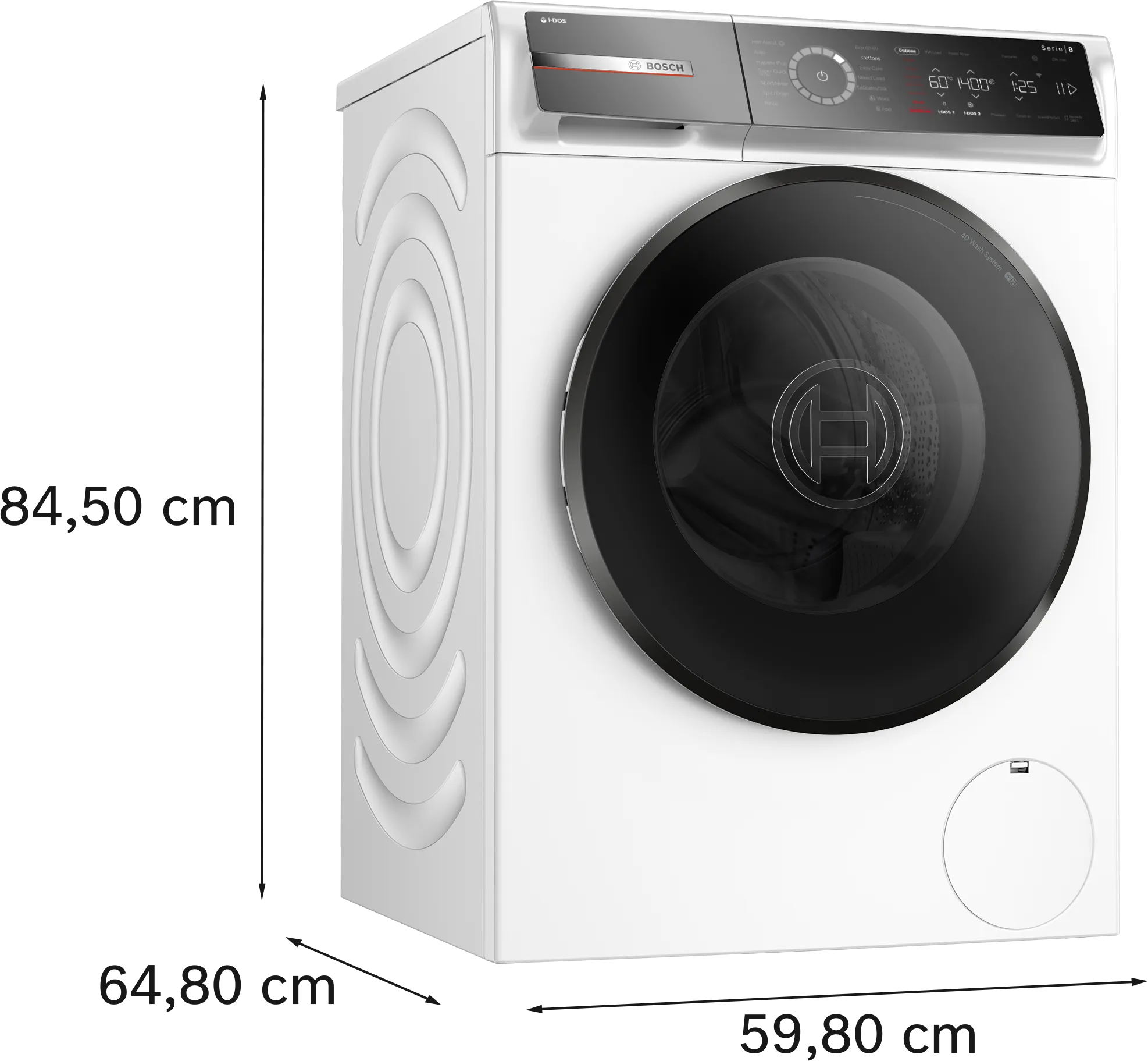 BOSCH WGB256A1GB Series 8 Washing machine, front loader 10 kg 1400 rpm