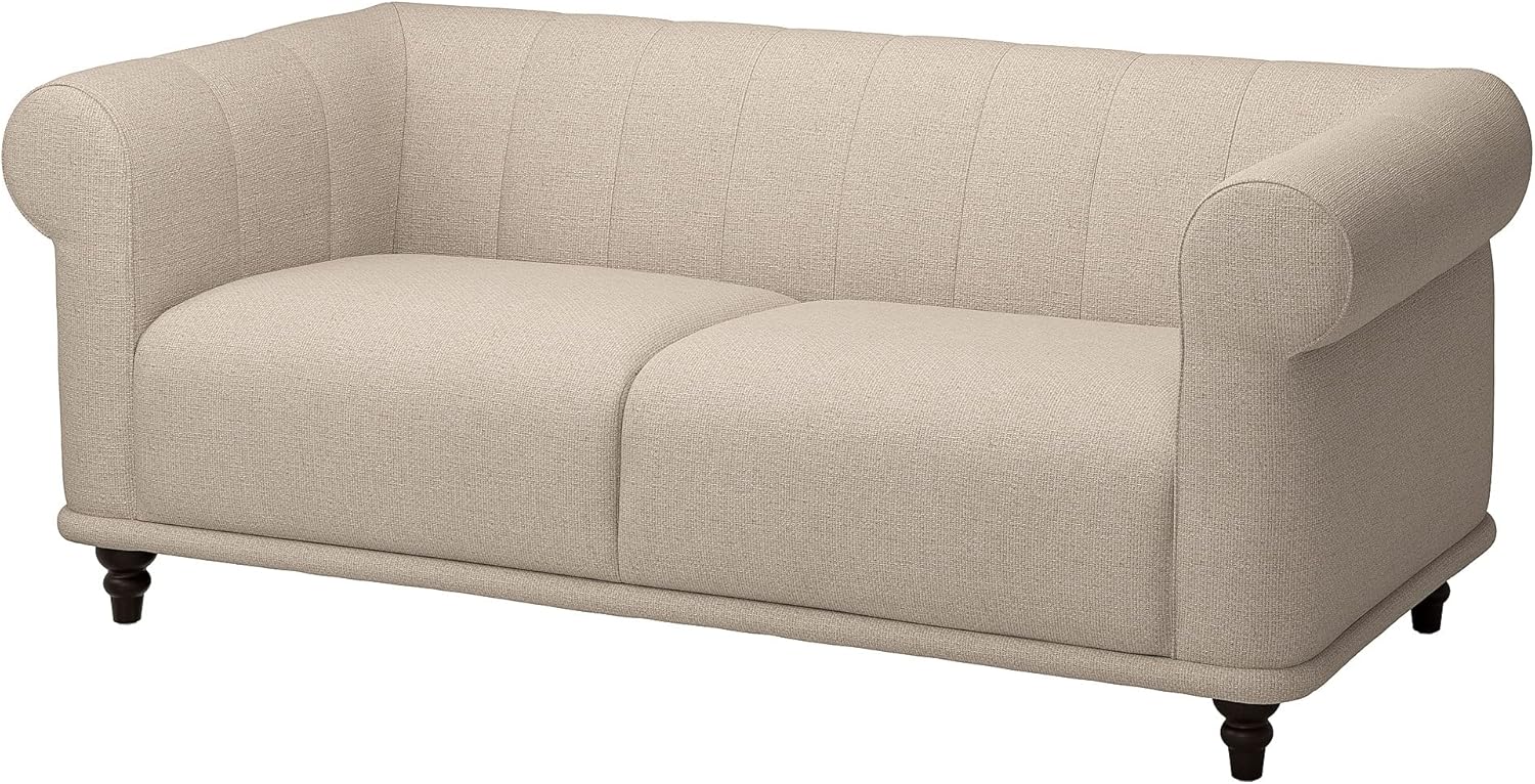 IKEA VISKAFORS 2-seat Sofa, Lejde Light Beige/Brown