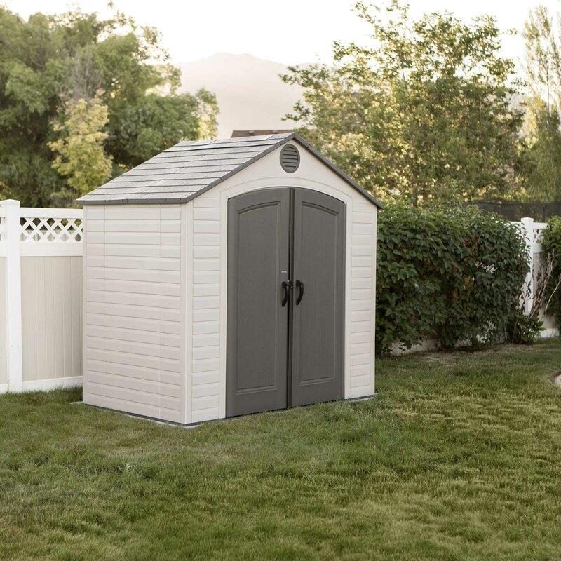 Lifetime 8 ft. W x 5 ft. D Plastic Storage Shed