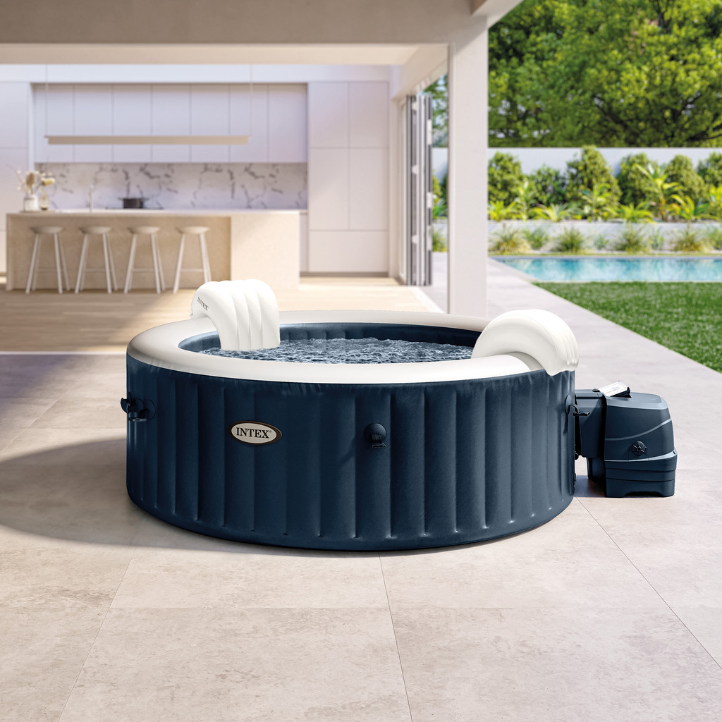 PureSpa™ Plus Bubble Inflatable Hot Tub Set - 4 Person