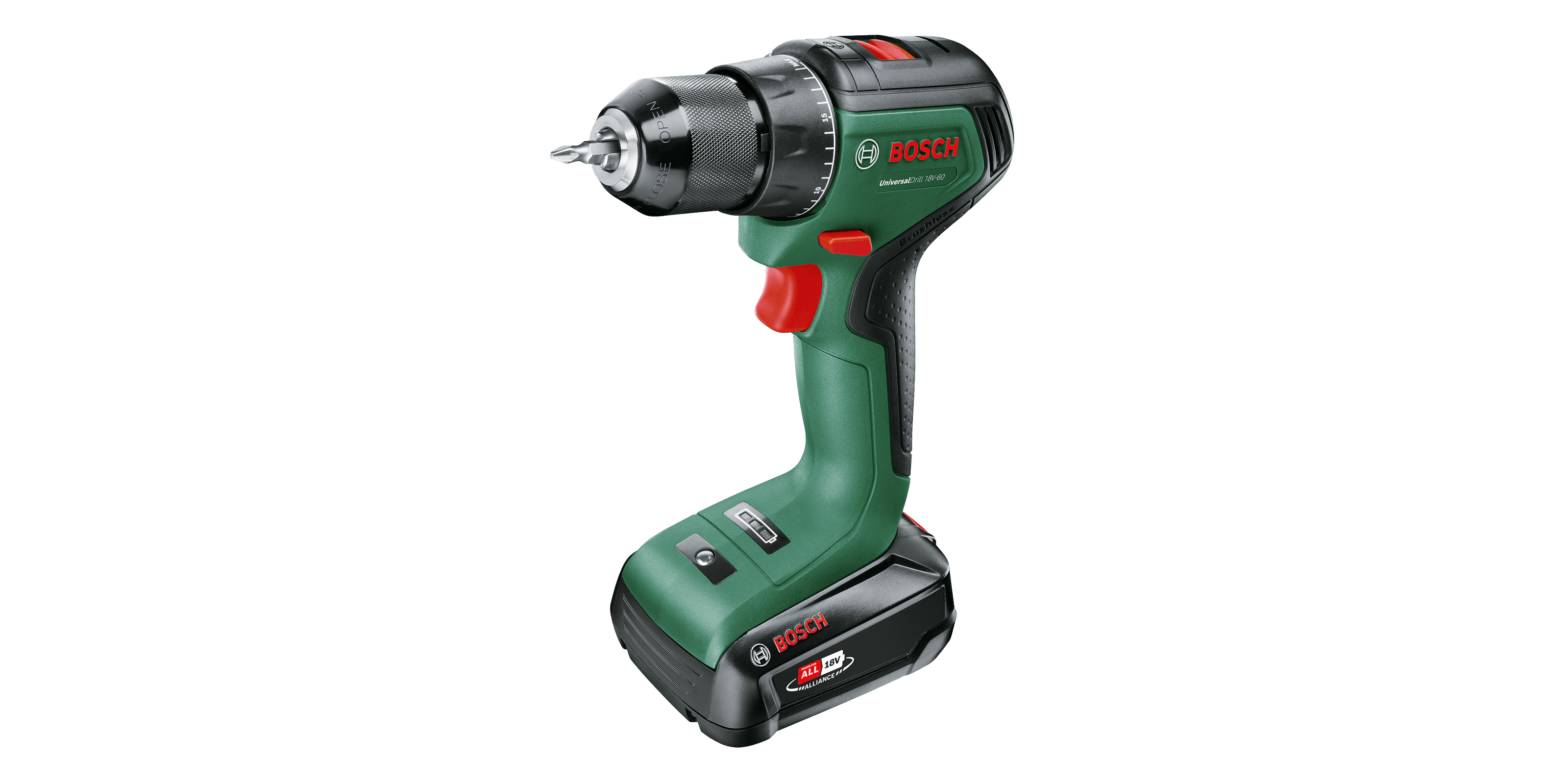 UniversalDrill 18V-60 - 1 x 2.5 Ah battery | charger