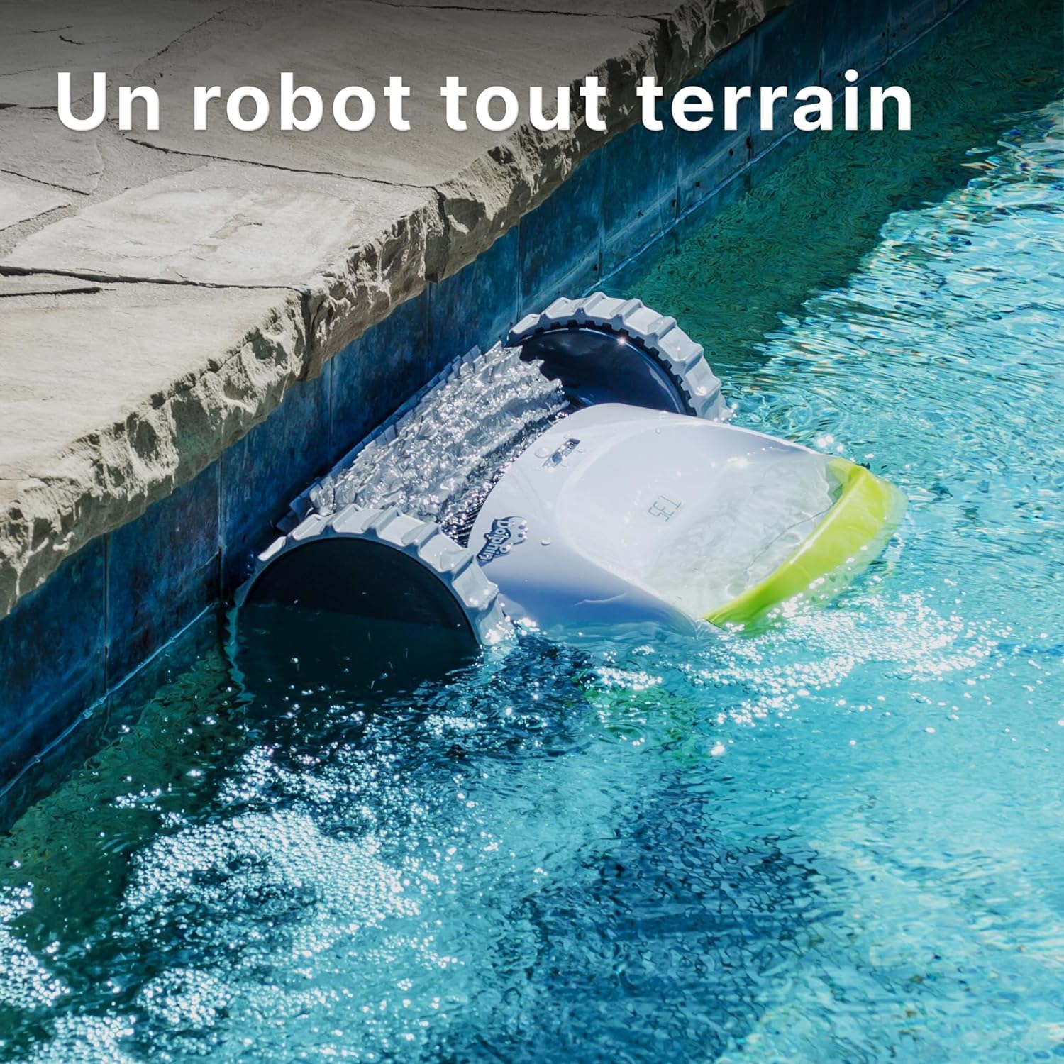 DOLPHIN T35 Electric Pool Cleaner Robot - Wall cleaning, in-ground pool up to 12 m