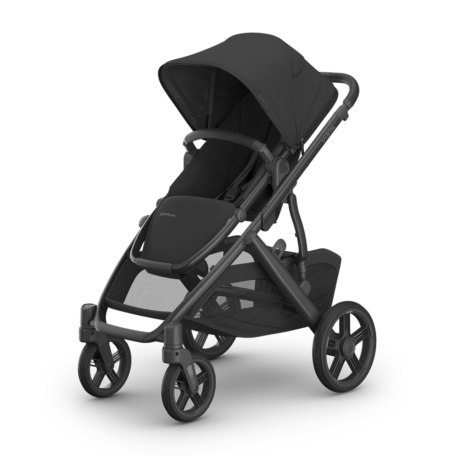 UPPAbaby Vista V3 Stroller - Full-Size Single-to-Double Stroller System - Toddler Seat, Bug Shield, Rain Shield, and Storage Bag Included - Jake...